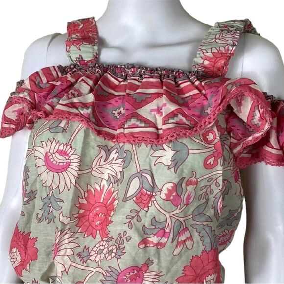 Jennifer & Grace Cold Shoulder Floral Top - Picture 3 of 9